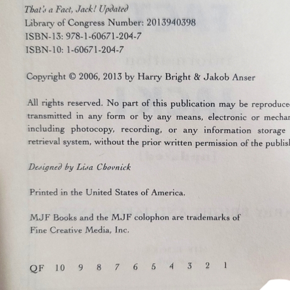 THAT'S A FACT JACK By Harry Bright & Jakob Anser (Hardback Book) - Picture 5 of 9